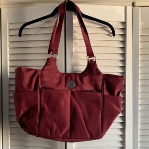 Le Bag - Stylish Burgundy Tote Bag/Baby Bag